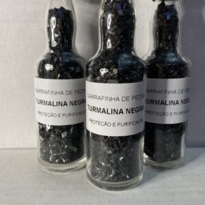 garrafinha de turmalina negra