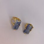 anel de cianita azul